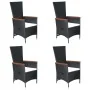 Juego de comedor de jardín 7 piezas negro ratán sintético de , Conjuntos de jardín - Ref: Foro24-3070769, Precio: 1,00 €, Des...
