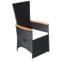 Juego de comedor de jardín 7 piezas negro ratán sintético de , Conjuntos de jardín - Ref: Foro24-3070769, Precio: 1,00 €, Des...