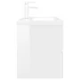 Mueble con lavabo madera de ingeniería blanco brillante von , Badezimmerwaschtische - Ref: Foro24-3071663, Preis: 372,26 €, R...