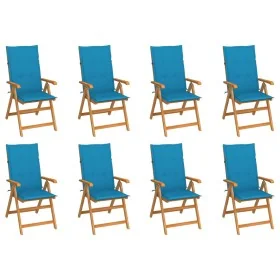 Sillas de jardín reclinables con cojines 8 uds teca maciza von , Gartenstühle - Ref: Foro24-3072545, Preis: 1,00 €, Rabatt: %