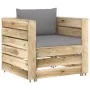 Muebles de jardín 2 piezas con cojines madera impregnada verde by , Garden sets - Ref: Foro24-3074532, Price: 183,00 €, Disco...