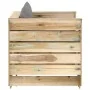 Muebles de jardín 2 piezas con cojines madera impregnada verde by , Garden sets - Ref: Foro24-3074532, Price: 183,00 €, Disco...
