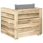 Muebles de jardín 2 piezas con cojines madera impregnada verde by , Garden sets - Ref: Foro24-3074532, Price: 183,00 €, Disco...