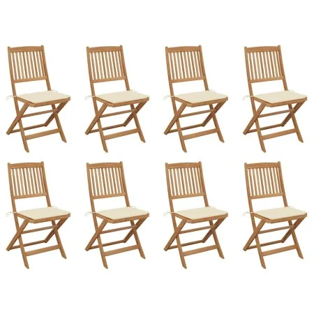 Sillas de jardín plegables 8 uds y cojines madera maciza acacia von , Gartenstühle - Ref: Foro24-3075115, Preis: 410,49 €, Ra...