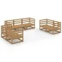 Muebles de jardín 7 piezas marrón miel madera maciza de pino von , Gartensets - Ref: Foro24-3075452, Preis: 446,27 €, Rabatt: %