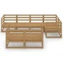 Muebles de jardín 7 piezas marrón miel madera maciza de pino von , Gartensets - Ref: Foro24-3075647, Preis: 434,15 €, Rabatt: %