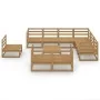 Muebles de jardín 10 piezas marrón miel madera maciza de pino de , Conjuntos de jardín - Ref: Foro24-3075812, Precio: 741,38 ...