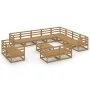 Muebles de jardín 13 piezas marrón miel madera maciza de pino de , Conjuntos de jardín - Ref: Foro24-3075962, Precio: 850,00 ...