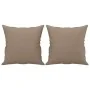 Sofá de 2 plazas con cojines cuero sintético capuchino 120 cm by , Sofas - Ref: Foro24-3200987, Price: 244,25 €, Discount: %
