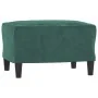 Sillón con taburete terciopelo verde oscuro 60 cm von , Sofas - Ref: Foro24-3201207, Preis: 212,73 €, Rabatt: %