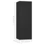 Set de muebles de salón TV 3 pzas madera de ingeniería negro by , TV Furniture - Ref: Foro24-3078778, Price: 119,52 €, Discou...