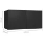 Set de muebles de salón TV 8 piezas madera ingeniería negro von , TV-Möbel - Ref: Foro24-3078828, Preis: 297,73 €, Rabatt: %