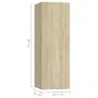 Set muebles de salón TV 10 pzas madera ingeniería roble Sonoma von , TV-Möbel - Ref: Foro24-3079052, Preis: 291,21 €, Rabatt: %