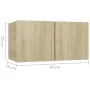 Set muebles de salón TV 10 pzas madera ingeniería roble Sonoma von , TV-Möbel - Ref: Foro24-3079052, Preis: 291,21 €, Rabatt: %