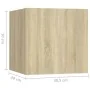 Set muebles de salón TV 10 pzas madera ingeniería roble Sonoma von , TV-Möbel - Ref: Foro24-3079052, Preis: 291,21 €, Rabatt: %