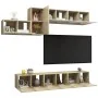Set de muebles salón TV 7 pzas madera ingeniería roble Sonoma von , TV-Möbel - Ref: Foro24-3079044, Preis: 208,86 €, Rabatt: %