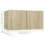 Set de muebles salón TV 7 pzas madera ingeniería roble Sonoma von , TV-Möbel - Ref: Foro24-3079044, Preis: 208,86 €, Rabatt: %