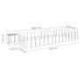 Perrera plateada 26,62 m² acero von , Hundehütten und Zäune - Ref: Foro24-3082224, Preis: 595,72 €, Rabatt: %
