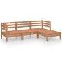 Juego muebles de jardín 4 pzas madera maciza pino marrón miel de , Conjuntos de jardín - Ref: Foro24-3082670, Precio: 222,93 ...