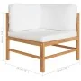 Sofá de jardín de 2 plazas con cojines madera maciza de teca by , Garden sets - Ref: Foro24-3087206, Price: 370,13 €, Discoun...