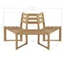 Banco de árbol hexagonal medio madera maciza de acacia 160 cm by , garden benches - Ref: Foro24-44251, Price: 194,01 €, Disco...