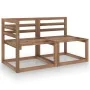 Set de muebles de jardín 2 pzas madera pino impregnada marrón von , Modulare Sofas für den Außenbereich - Ref: Foro24-316194,...