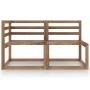 Set de muebles de jardín 2 pzas madera pino impregnada marrón von , Modulare Sofas für den Außenbereich - Ref: Foro24-316194,...