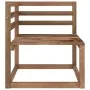 Set de muebles de jardín 2 pzas madera pino impregnada marrón von , Modulare Sofas für den Außenbereich - Ref: Foro24-316194,...