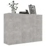Aparador de madera contrachapada gris hormigón 105x30x75 cm by , Sideboards - Ref: Foro24-800697, Price: 118,76 €, Discount: %