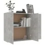 Aparador de madera contrachapada gris hormigón 105x30x75 cm by , Sideboards - Ref: Foro24-800697, Price: 118,76 €, Discount: %