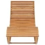 Tumbona mecedora de madera de teca maciza de , Tumbonas - Ref: Foro24-49390, Precio: 322,15 €, Descuento: %