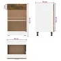 Armario bajo de cocina madera ingeniería roble ahumado von , Küchenschränke - Ref: Foro24-815573, Preis: 59,14 €, Rabatt: %