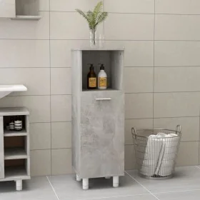 Armario de baño madera contrachapada gris 30x30x95 cm von , Badezimmermöbel - Ref: Foro24-802619, Preis: 59,28 €, Rabatt: %