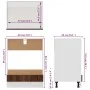 Armario de horno madera ingeniería roble ahumado 60x46x81,5 cm von , Küchenschränke - Ref: Foro24-825836, Preis: 62,73 €, Rab...