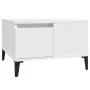 Mesa de centro madera contrachapada blanco 55x55x36,5 cm by , Coffee table - Ref: Foro24-821084, Price: 64,78 €, Discount: %