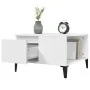 Mesa de centro madera contrachapada blanco 55x55x36,5 cm by , Coffee table - Ref: Foro24-821084, Price: 64,78 €, Discount: %