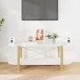 Mesa de centro madera contrachapada blanco 110x48x40 cm by , Coffee table - Ref: Foro24-345687, Price: 67,93 €, Discount: %