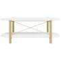 Mesa de centro madera contrachapada blanco 110x48x40 cm by , Coffee table - Ref: Foro24-345687, Price: 67,93 €, Discount: %