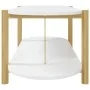 Mesa de centro madera contrachapada blanco 110x48x40 cm by , Coffee table - Ref: Foro24-345687, Price: 67,93 €, Discount: %