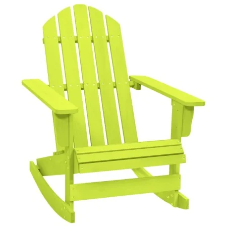 Silla mecedora de jardín Adirondack madera maciza abeto verde de , Sillas de jardín - Ref: Foro24-315886, Precio: 92,38 €, De...