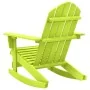 Silla mecedora de jardín Adirondack madera maciza abeto verde de , Sillas de jardín - Ref: Foro24-315886, Precio: 92,38 €, De...