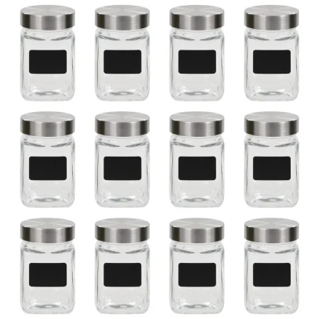 Tarros de almacenaje con pegatina 12 unidades 300 ml by , Cookie Jars - Ref: Foro24-50855, Price: 34,74 €, Discount: %