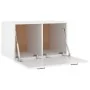 Armario pared madera contrachapada blanco brillo 60x36,5x35 cm by , Lockers and storage cabinets - Ref: Foro24-812921, Price:...