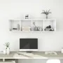 Mueble TV pared contrachapada blanco brillo 37x37x142,5 cm von , TV-Möbel - Ref: Foro24-805495, Preis: 67,17 €, Rabatt: %