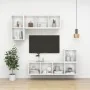 Mueble TV pared contrachapada blanco brillo 37x37x142,5 cm von , TV-Möbel - Ref: Foro24-805495, Preis: 67,17 €, Rabatt: %
