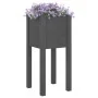 Jardineras 2 unidades madera maciza de pino gris 31x31x70 cm by , Pots and planters - Ref: Foro24-810784, Price: 38,28 €, Dis...