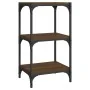 Estantería contrachapada y acero roble marrón 40x33x70,5 cm von , Bücherregale und Regale - Ref: Foro24-819311, Preis: 44,20 ...