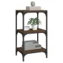 Estantería contrachapada y acero roble marrón 40x33x70,5 cm von , Bücherregale und Regale - Ref: Foro24-819311, Preis: 44,20 ...