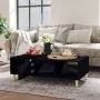 Mesa de centro madera contrachapada negro 103,5x60x35 cm by , Coffee table - Ref: Foro24-806014, Price: 77,59 €, Discount: %