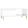 Mesa de centro madera contrachapada blanco brillo 90x50x36,5 cm by , Coffee table - Ref: Foro24-821046, Price: 72,87 €, Disco...